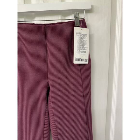 Lululemon Ribbed Softstreme Flared Pant Regular size 4 NWT $128 - Picture 6 of 9